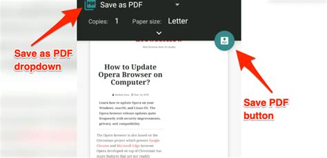 How To Print And Save Web Page As Pdf In Chrome On Android