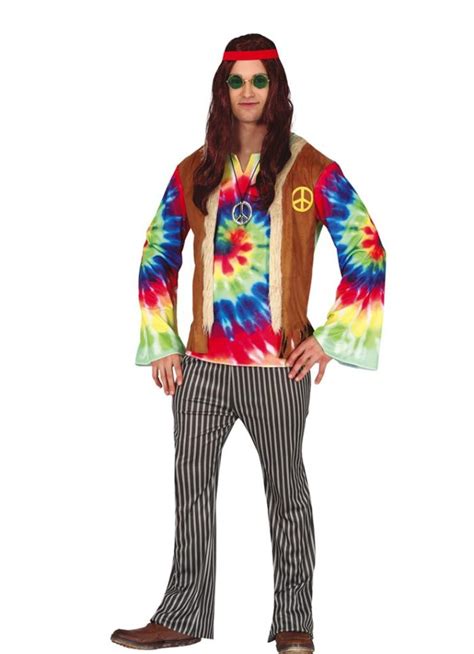 Tie Dye Hippie Mens Costume