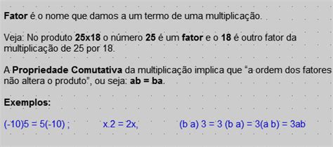 Propriedades Comutativa E Associativa Da Multiplicação