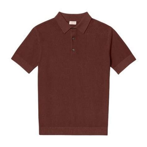 FURSAC Cotton And Cashmere Polo Shirt Brown Editorialist