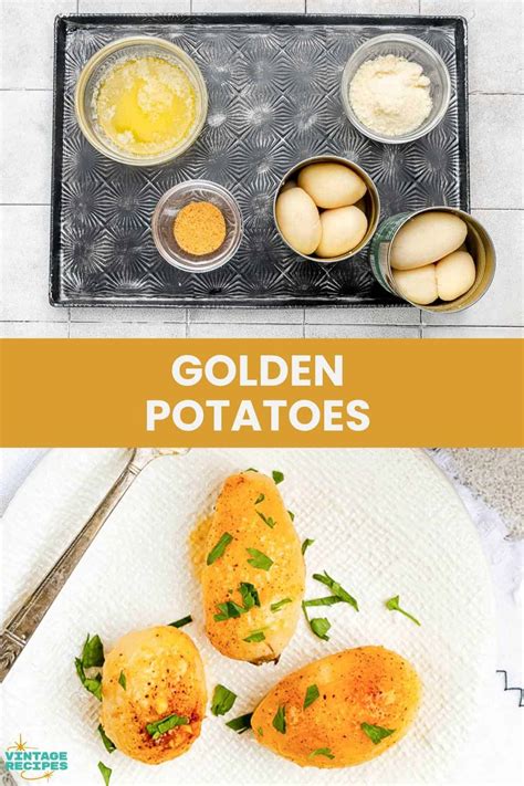 Golden Potatoes (Canned Potatoes Recipe) - Vintage Recipes