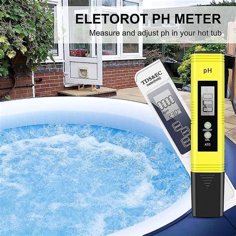 Ph Meter Swimming Pool Ph Tester 4 In 1 Electronic Ph Meter Tds Water