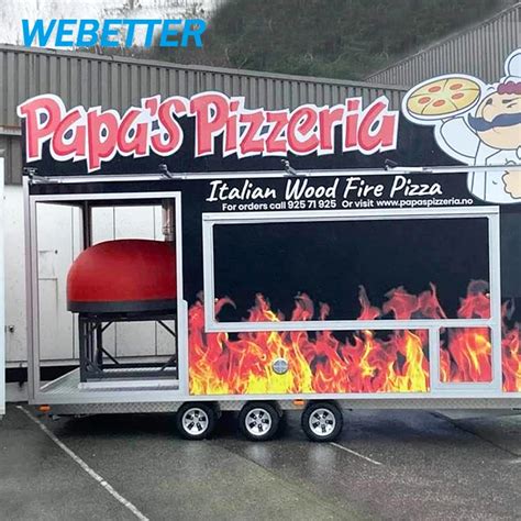 Webetter Commercial Catering Concession Mobile Pizza Oven Trailer