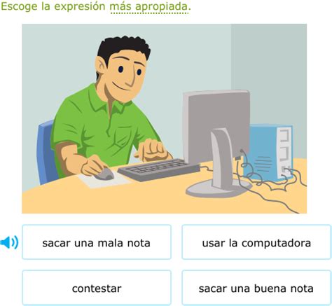 IXL | Recognize ‑ar verbs related to school | Spanish