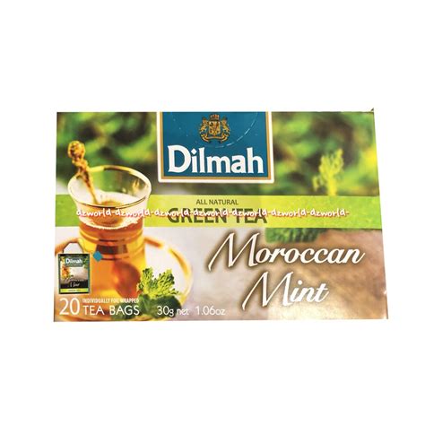 Jual Dilmah Green Tea Moroccan Mint 20Tea Bag Dil Mah Daun Pepermint