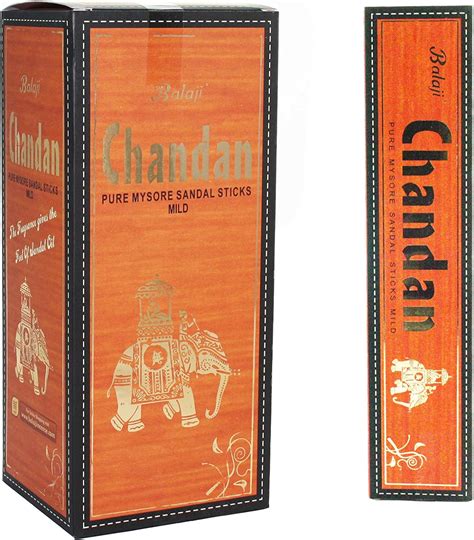 Balaji Chandan Pure Mysore Sandal Mild Incense Sticks 12 Units X 15