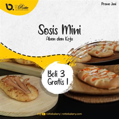 Promo Roti Sosis Mini Keju Dan Roti Sosis Mini Abon Spesial Juni