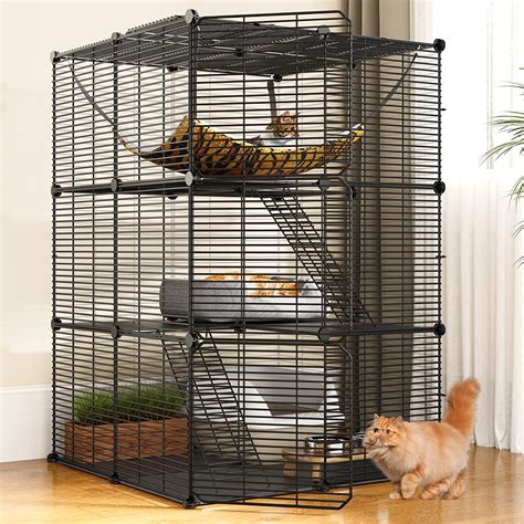 Amazon YITAHOME 3 Tiers Cat Cages DIY Catio Indoor Cat Enclosures