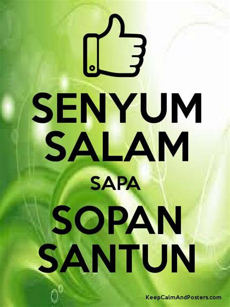 Budayakan S Senyum Salam Sapa Sopan Dan Santun