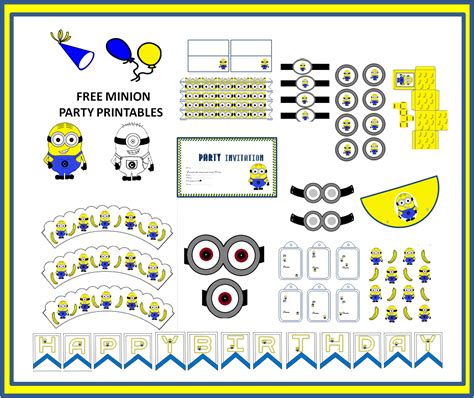 Free Minion Birthday Printables Printable Templates