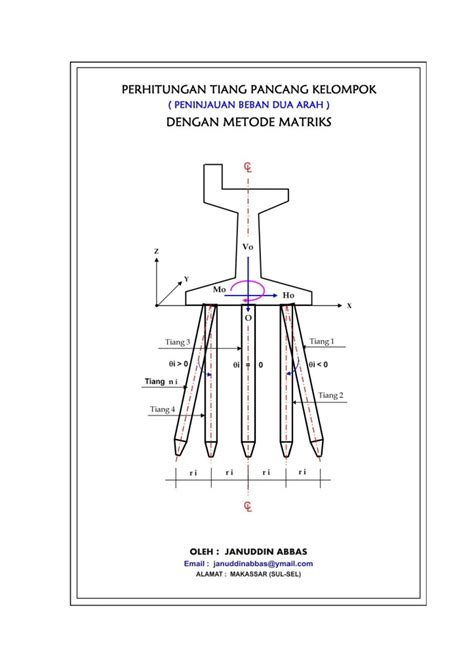 Detail Pondasi Tiang Pancang Perhitungan Tiang Pancang Kelompok