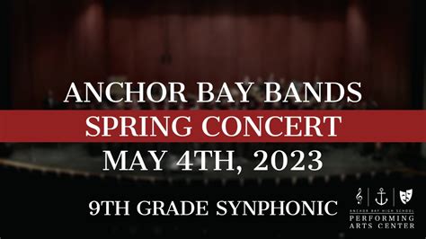 Anchor Bay High School Bands Spring Concert 5423 Youtube