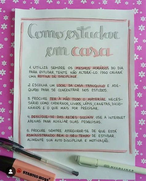 Como Estudar Em Casa Sem Ir Para Escola - Dicas de como estudar em casa | Dicas para estudar em casa, Formas de ...