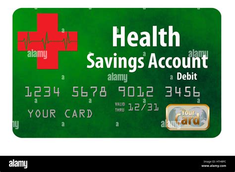 Health Savings Account Debit Card Stock Photo Alamy