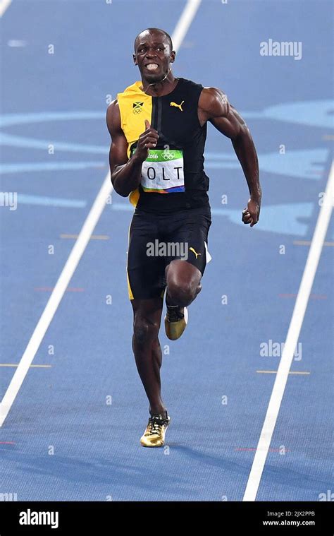Usain Bolt Of Jamaica In Action In The Mens 100m Final At The Olympic