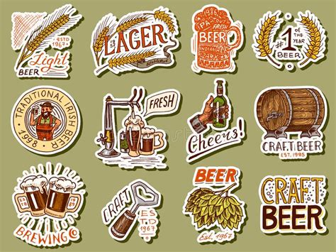 Vintage Beer Sign Stock Vector Illustration Of Restaurant 34252073