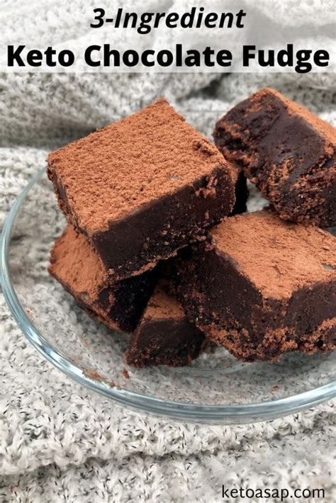 Super Easy Keto Chocolate Fudge Sugar Free 1 Net Carb Recipe - KetoASAP