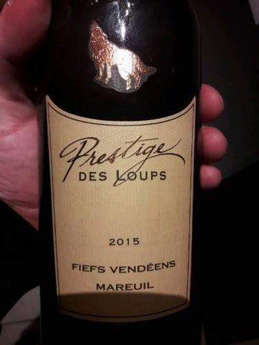 2015 J Mourat Vigne des Loups Fiefs Vendéens Mareuil Rouge Vivino US