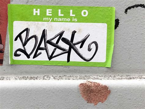 Sticker Art: Hello my name is