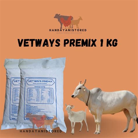 Jual Vetways Premix Curcuma 1 Kg Vitamin Mineral Sapi Kuda Kerbau