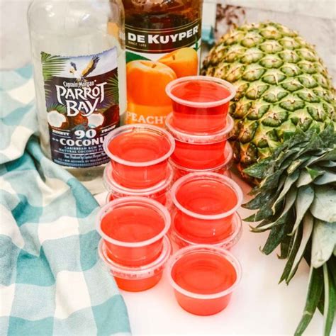 Easy Bahama Mama Jello Shots