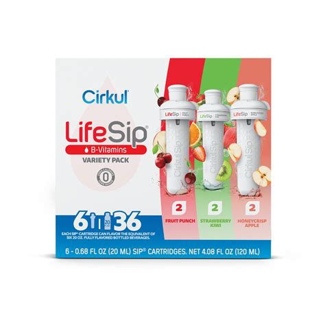 Cirkul LifeSip Flavor Cartridge Variety Pack Drink Mix 6 Pack 2