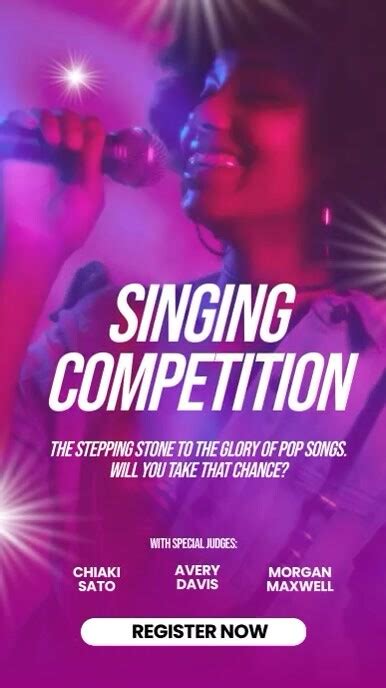 Singing Competition Template Postermywall