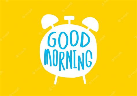 Premium Vector Good Morning Banner With Cute Text