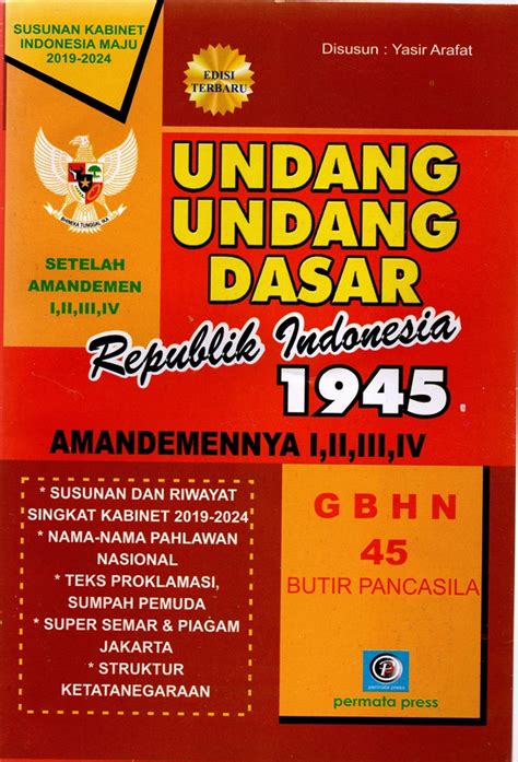 Pengertian UUD 1945 Sejarah Kedudukan Dan Strukturnya Gramedia