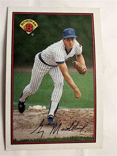 1989 Bowman Baseball 284 Greg Maddux Atlanta Braves HOF EBay