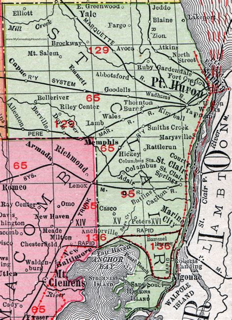 Marine City Michigan Map - Map Of Farmland Cave