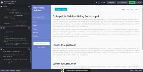 Free and Best Bootstrap Sidebar Examples | BootstrapDash