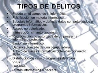 Delitos Informaticos Exposicion PPT