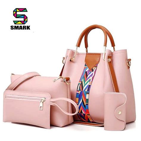 Shop Fashion 4 PCS Women Bags Ladies Bags Handbags Purse Shoulder Bags Tote Bags Hobo Bags ...