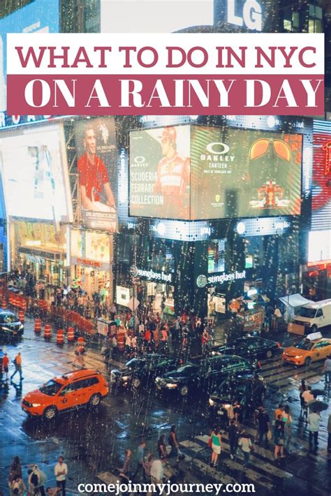 The Cover Of What To Do In Nyc On A Rainy Day