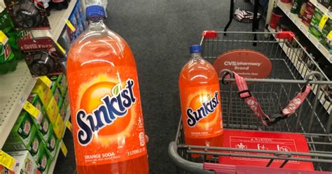 Sunkist 2 Liter Bottles Only 22¢ Each After Cash Back And Cvs Rewards