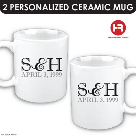 Items Similar To Couple Coffee Mug Set Of 2 Personalized Mug Set For