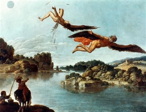 Carlo Saraceni Icarus The Fall Of Icarus Our Beautiful Wall Art And