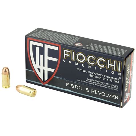 Discount Gun Mart Fiocchi 380APUS Shooting Dynamics 380 ACP 95 GR FMJ