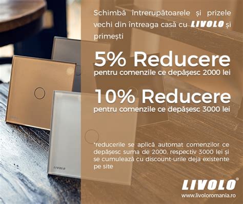 Livolo Romania | Panou intrerupator + Rama priza
