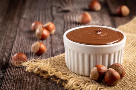 Premium Photo Hazelnut Cream Or Nougat Cream With Cocoa