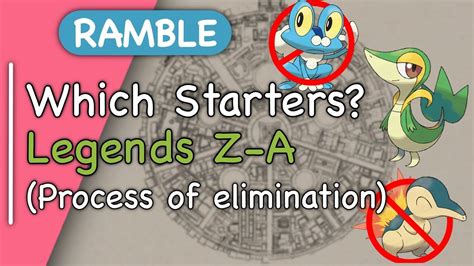 Trying To Predict The Starters In Pokémon Legends Za Ramble Youtube