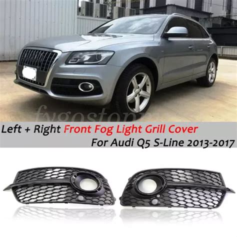 FIT FOR AUDI Q5 S LINE 2013 2017 Front Bumper Fog Light Grill Cover