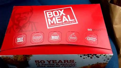 KFC BBQ Bacon Boss Box Meal YouTube