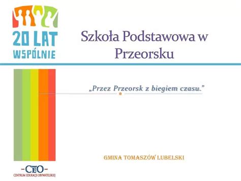 PPT Szkoła Podstawowa w Przeorsku PowerPoint Presentation free