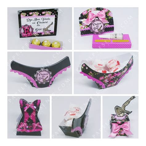 Kit Festa Personalizado Ch De Lingerie Pe As Elo