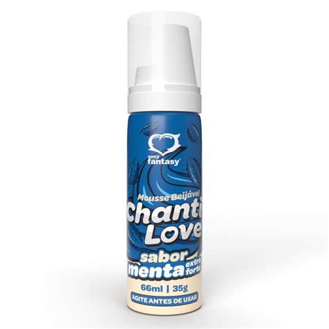 Chanti Love Mousse Corporal Beijável 66ml 25g Sexy Fantasy Menta Sex Shop Loja Fetiches