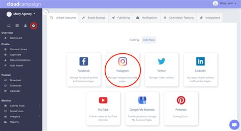 How To Link My Social Media Accounts Cloud Campaign