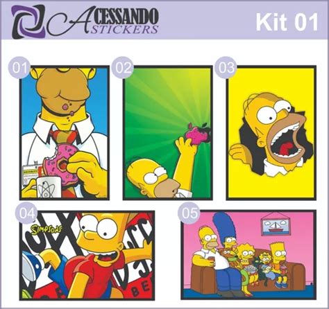 Adesivo Skin Capa Caderno Escolar Simpsons Homer Bart Lisa Mercadolivre