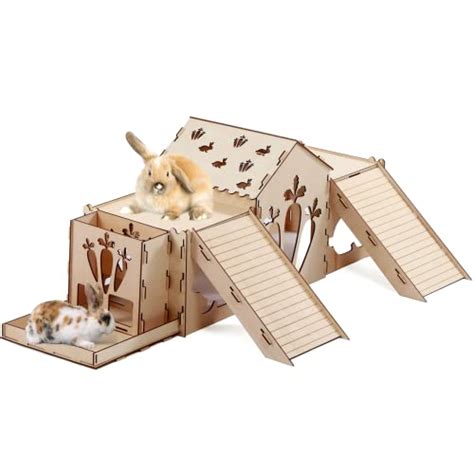 Vspet Cachette Pour Lapin Ch Teau De Lapin Grande Cachette En Bois